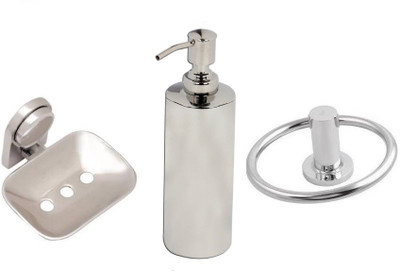 

DEVICE IN LION GLOSSY Steel Bathroom Set