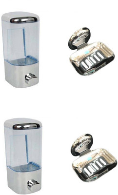 

DEVICE IN LION GLOSSY Steel, Plastic Bathroom Set