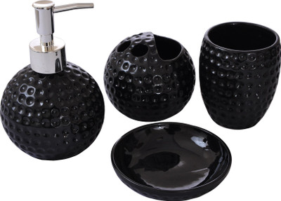 

Tied Ribbons Ceramic Bathroom Set(Pack of 4)