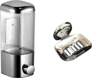 

FLICKER BATH SET Steel, Plastic Bathroom Set