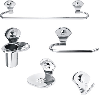 

Handy 5 Pcs Stainless Steel Full Bath Sets Stainless Steel Bathroom Set(Pack of 5)