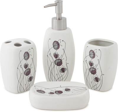 

Chrome Combo Ceramic Bathroom Set(Pack of 4)