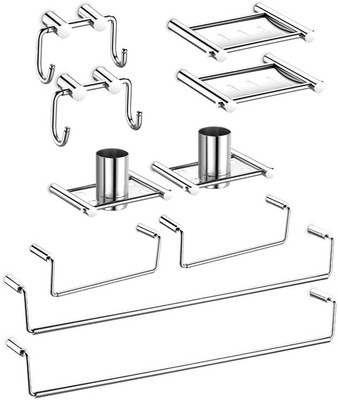 

Dazzle Zircon Stainless Steel Bathroom Set(Pack of 10)