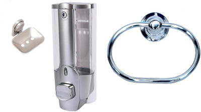 

DEVICE IN LION GLOSSY Steel, Plastic Bathroom Set