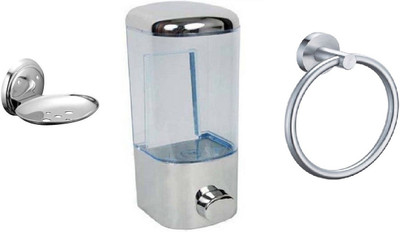 

FLICKER GLOSSY Steel, Plastic Bathroom Set