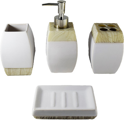 

Smiling Home Modern Designer Marble Porcelain Bathroom Set(Pack of 4)