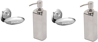 

DEVICE IN LION GLOSSY Steel Bathroom Set