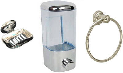 

FLICKER GLOSSY Steel, Plastic Bathroom Set