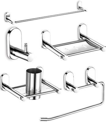 

dazzle Stainless Steel Bathroom Set(Pack of 5)