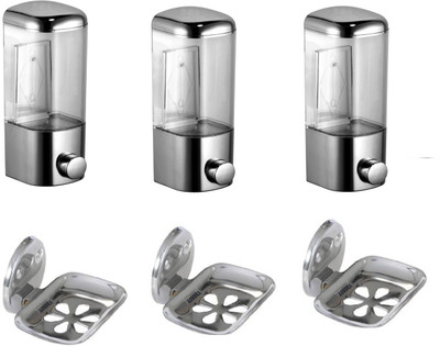 

DEVICE IN LION GLOSSY Steel Bathroom Set