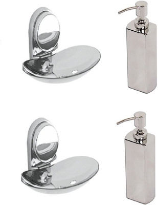 

DEVICE IN LION GLOSSY Steel Bathroom Set