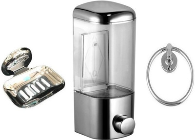 

DEVICE IN LION GLOSSY Steel, Plastic Bathroom Set
