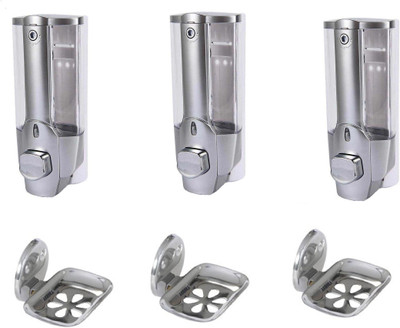 

FLICKER BATH SET Steel, Plastic Bathroom Set