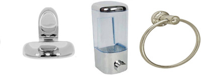 

DEVICE IN LION GLOSSY Steel, Plastic Bathroom Set
