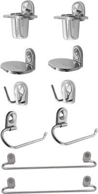 

Klaxon Stainless Steel Bathroom Set(Pack of 10)