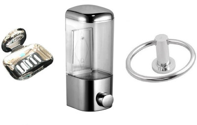 

DEVICE IN LION GLOSSY Steel, Plastic Bathroom Set