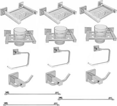 

Klaxon Stainless Steel Bathroom Set(Pack of 15)