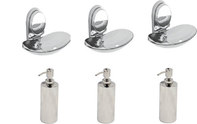 

DEVICE IN LION GLOSSY Steel Bathroom Set