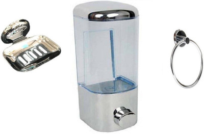 

DEVICE IN LION GLOSSY Steel, Plastic Bathroom Set