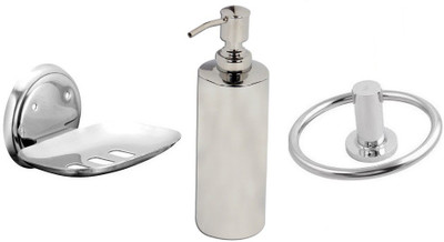 

DEVICE IN LION GLOSSY Steel Bathroom Set