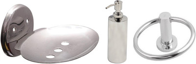 

DEVICE IN LION GLOSSY Steel Bathroom Set