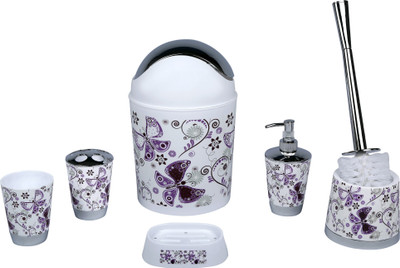 

Home Creations Set of 6pc Plastic Bathroom Set(Pack of 6)