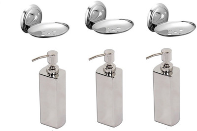 FLICKER GLOSSY Stainless Steel Bathroom Set