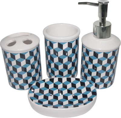 TrendyFurnish Ceramic Bathroom Set(Pack of 4)