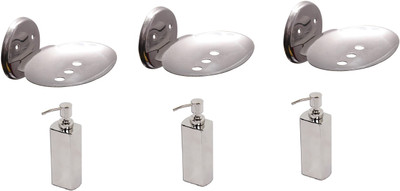 

DEVICE IN LION GLOSSY Steel Bathroom Set