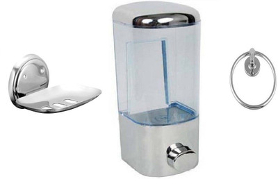 

FLICKER GLOSSY Steel, Plastic Bathroom Set