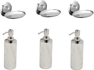 

DEVICE IN LION GLOSSY Steel Bathroom Set