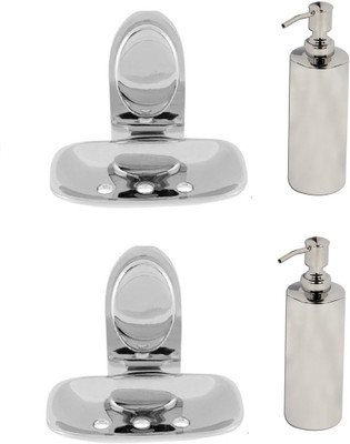 

DEVICE IN LION GLOSSY Steel Bathroom Set
