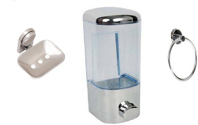 

DEVICE IN LION GLOSSY Steel, Plastic Bathroom Set