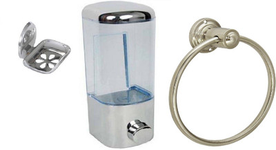 

FLICKER GLOSSY Steel, Plastic Bathroom Set