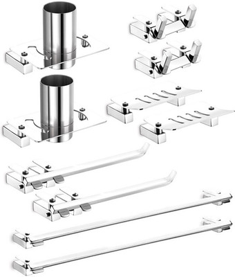 

Dazzle Turquose Stainless Steel Bathroom Set(Pack of 10)
