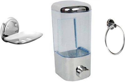 

DEVICE IN LION GLOSSY Steel, Plastic Bathroom Set