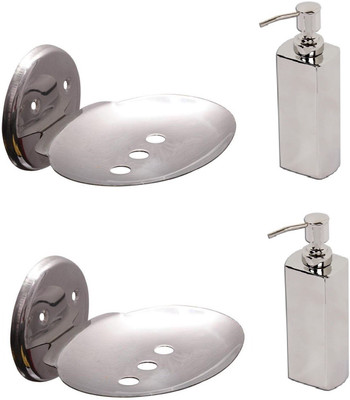 

DEVICE IN LION GLOSSY Steel Bathroom Set