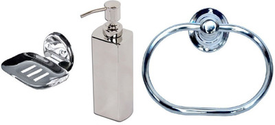 

DEVICE IN LION GLOSSY Steel Bathroom Set