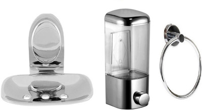 

FLICKER GLOSSY Plastic, Steel Bathroom Set