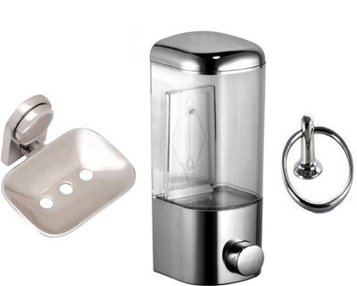 

FLICKER GLOSSY Steel, Plastic Bathroom Set