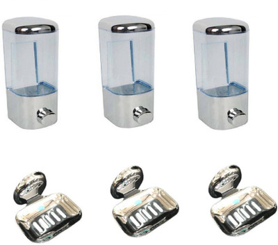 

FLICKER BATH SET Steel, Plastic Bathroom Set