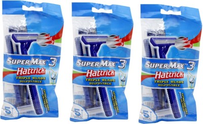 

Super Max 3 Hattrick Triple Blade Disposable Razor(Pack of 3)