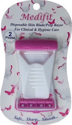 

Medifit Pink Women Razor 2 pcs card Blade Disposable Razor(Pack of 6)