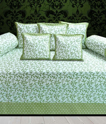 Shivkirpa Cotton Abstract Diwan Set(Multicolor)