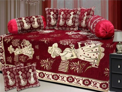 

Shobhraj Chenille Abstract Diwan Set