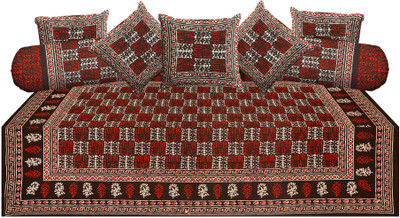 

Metro Living Cotton Checkered Diwan Set, Multicolor