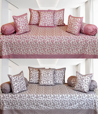 

Click Shoppe Cotton Floral Diwan Set