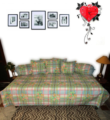 

Amita Home Furnishing Cotton Floral Diwan Set