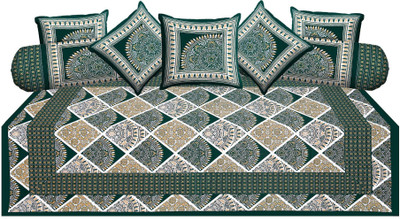 

Metro Living Cotton Damask Diwan Set