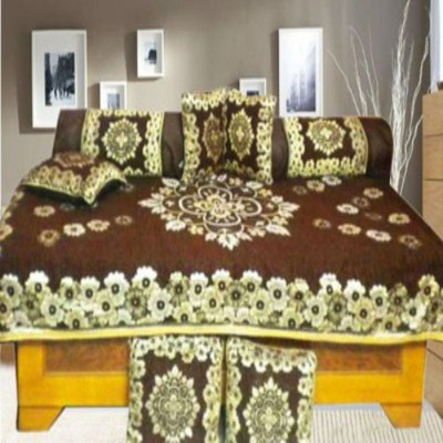 

Creative Homes Polycotton Floral Diwan Set, Brown